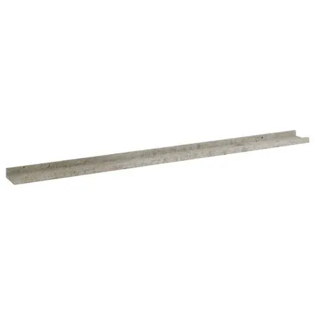  Rafturi de perete, 4 buc., gri beton, 115x9x3 cm