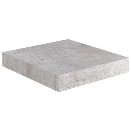  Rafturi perete suspendate 2 buc. gri beton 23x23,5x3,8 cm MDF