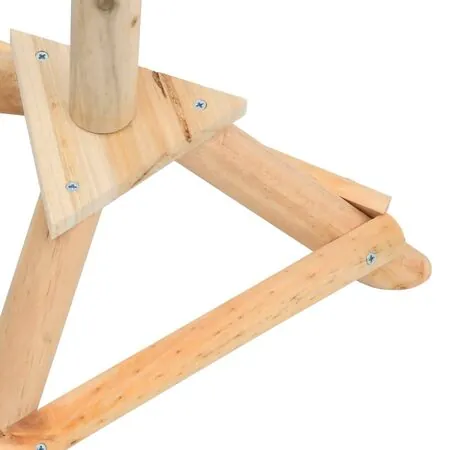  Hrănitor pentru păsări cu stativ, 37x28x100 cm, lemn masiv brad