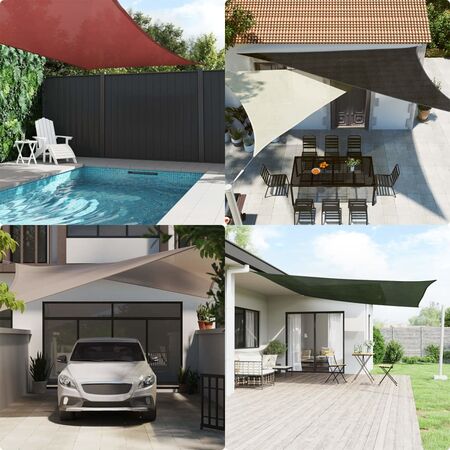  Pânză parasolar, albastru, 4x4x4 m, HDPE, 160 g/m²