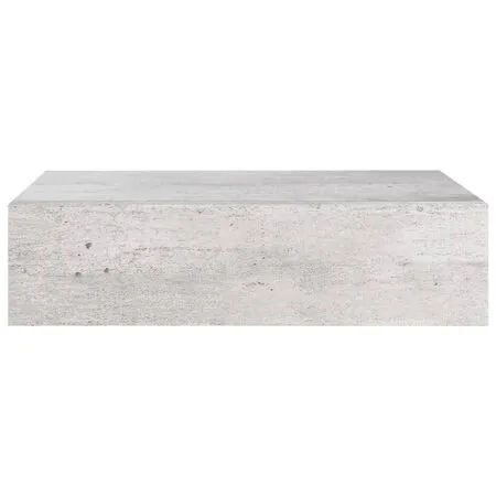  Dulapuri de perete cu sertar 2 buc. gri beton 40x23,5x10 cm MDF