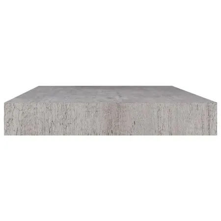  Rafturi perete suspendate, 4 buc., gri beton, 50x23x3,8 cm, MDF