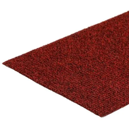  Covorașe scări autoadezive dreptunghiular 15 buc, roșu 76x20 cm