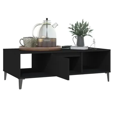  Măsuță de cafea, negru, 103,5x60x35 cm, lemn prelucrat