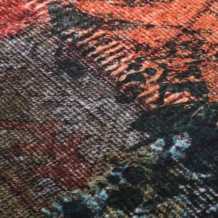  Covor lavabil, mozaic multicolor, 80x300 cm, antiderapant