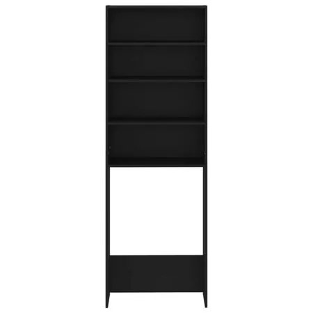  Dulap mașina de spălat, negru, 64x24x190 cm