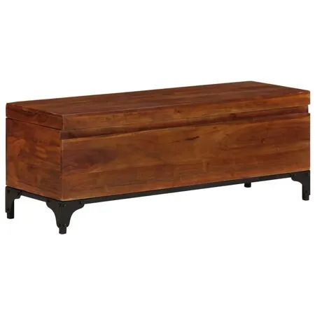  Cufăr de depozitare, 110x35x41 cm, lemn masiv de acacia 