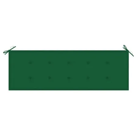  Bancă grădină 3 locuri, cu pernă, 150 cm, lemn masiv eucalipt
