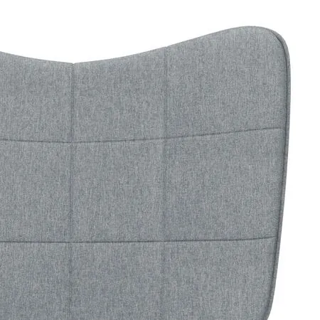  Scaun de relaxare, gri deschis, material textil