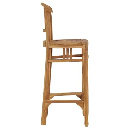  Scaun de bar, lemn masiv de tec