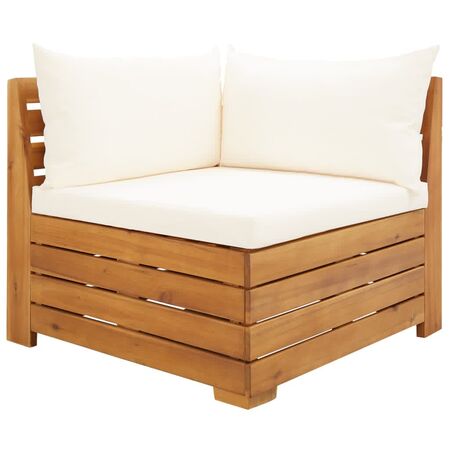  Set mobilier grădină cu perne, 2 piese, lemn masiv de acacia