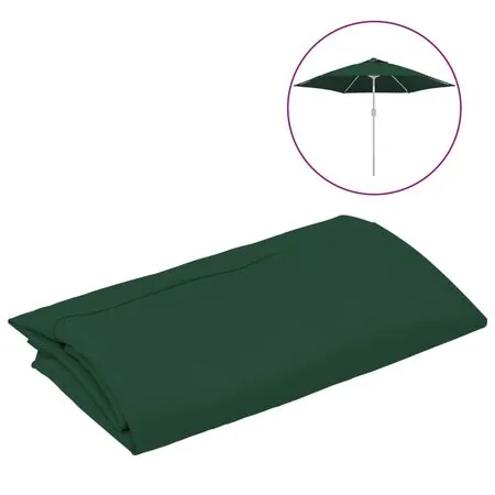  Pânză de schimb umbrelă de soare de grădină, verde, 300 cm