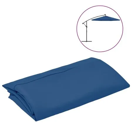 Pânză de schimb umbrelă soare consolă albastru azuriu 350 cm