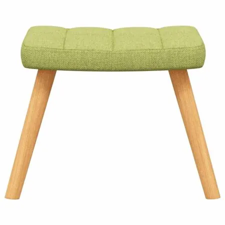  Scaun balansoar cu taburet, verde, textil