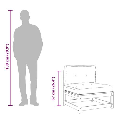  Set mobilier de grădină cu perne, 3 piese, alb, lemn masiv pin