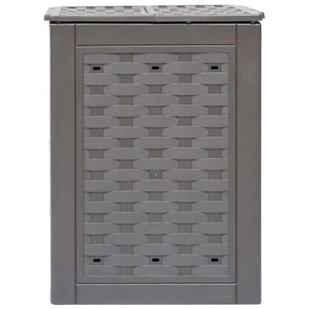  Compostoare grădină 2 buc. maro 60x60x83 cm 600 L plastic ratan