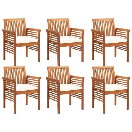  Set mobilier de exterior cu perne 7 piese lemn masiv de acacia