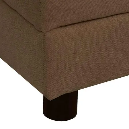  Canapea pentru câini cu pernă, maro, 83x44x44 cm, pluș