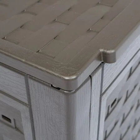  Compostoare grădină 2 buc. maro 60x60x83 cm 600 L plastic ratan