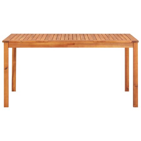  Set mobilier de exterior cu perne 5 piese, lemn masiv de acacia