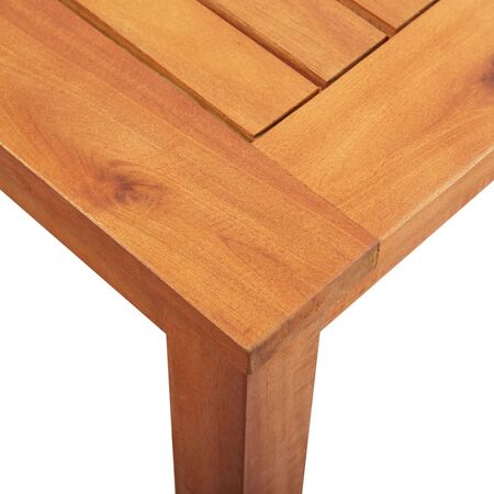  Set mobilier de exterior cu perne 5 piese, lemn masiv de acacia