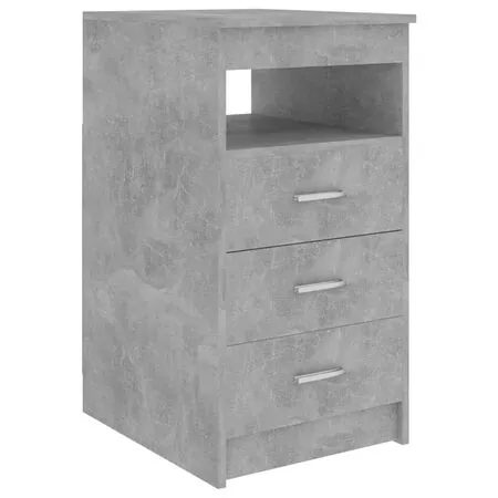  Birou, gri beton, 140 x 50 x 76 cm, lemn prelucrat