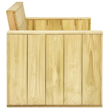  Set mobilier de grădină, 2 piese, lemn de pin tratat