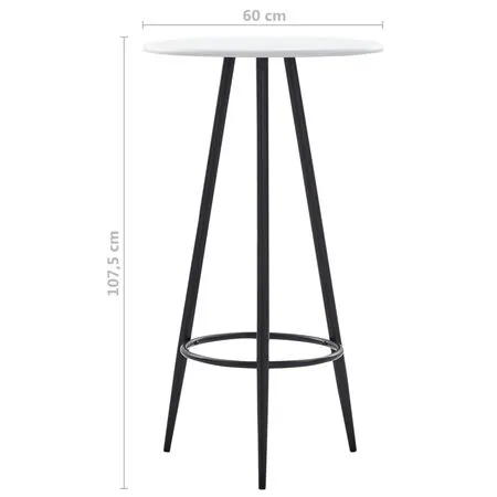 Set de bar, 5 piese, negru, material textil
