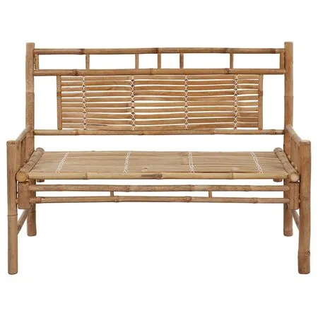 Bancă de grădină cu pernă, 120 cm, bambus