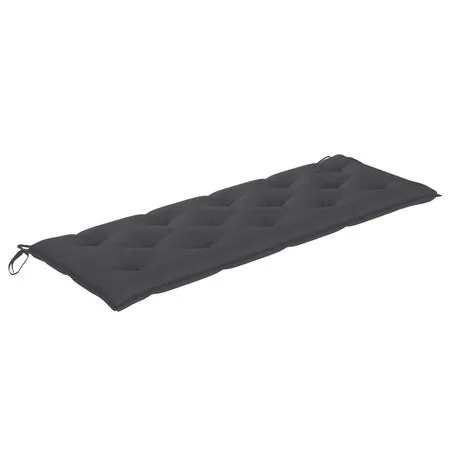  Bancă de grădină stivuibilă cu pernă, 159 cm, lemn masiv de tec