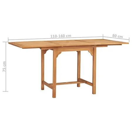  Set mobilier de grădină, 5 piese, lemn masiv de tec