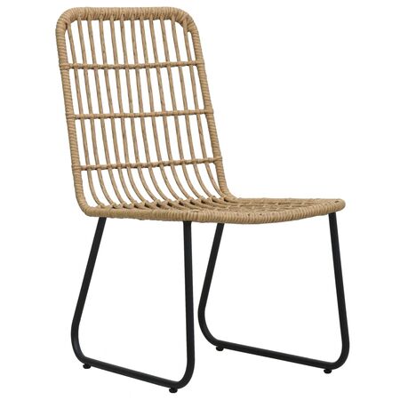  Set mobilier de exterior, 5 piese, poliratan și sticlă