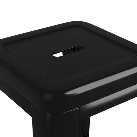 Set mobilier de bar, 5 piese, alb și negru