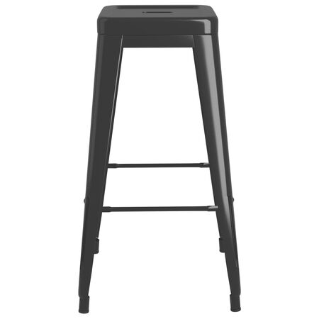  Set mobilier de bar, 7 piese, alb și negru