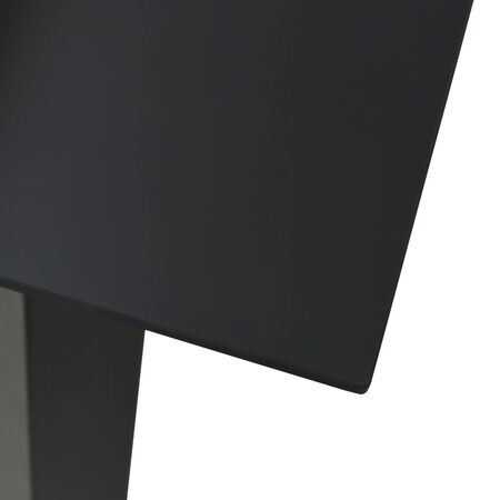  Set mobilier de exterior, 3 piese, negru, ratan PVC