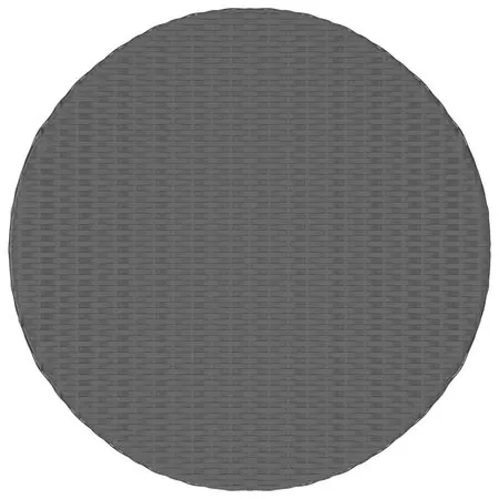  Set mobilier de grădină cu perne, 5 piese, negru, poliratan
