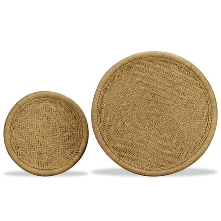  Set măsuțe de cafea, 2 piese, iută naturală