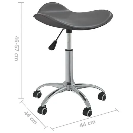  Scaun de birou, gri, piele ecologică