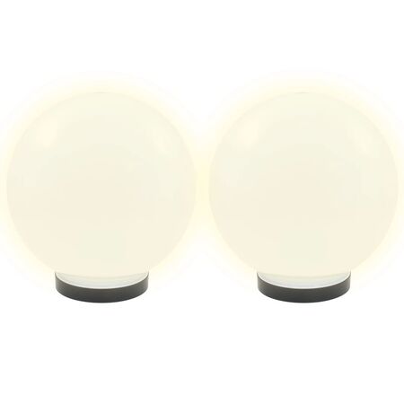  Lămpi glob cu LED, 4 buc., 25 cm, PMMA, sferic