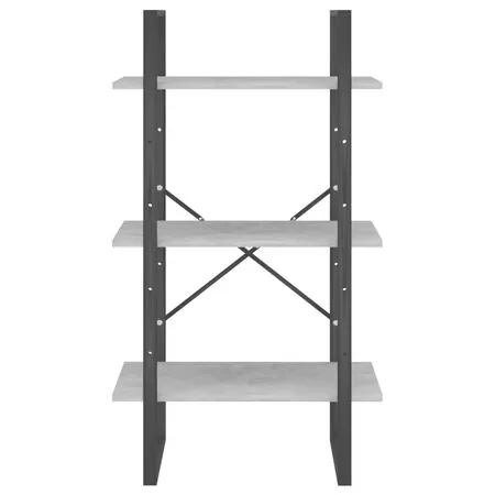 Raft de depozitare, gri beton, 60x30x105 cm, PAL 