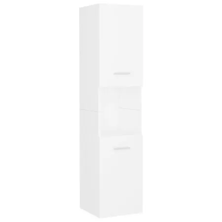  Set mobilier de baie, alb, lemn prelucrat