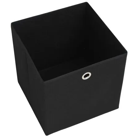  Cutii de depozitare, 10 buc. negru 32x32x32 cm material nețesut