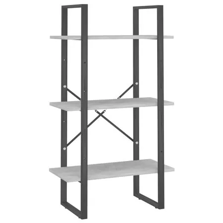  Raft de depozitare, gri beton, 60x30x105 cm, PAL 