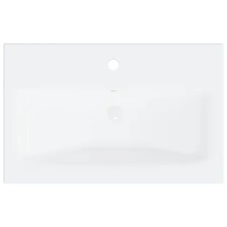  Set mobilier de baie, alb, lemn prelucrat