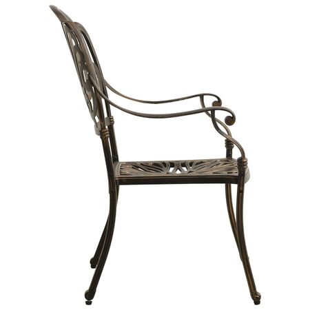  Set mobilier bistro, 3 piese, bronz, aluminiu turnat