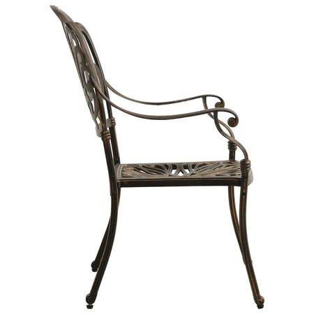  Set mobilier bistro, 5 piese, bronz, aluminiu turnat