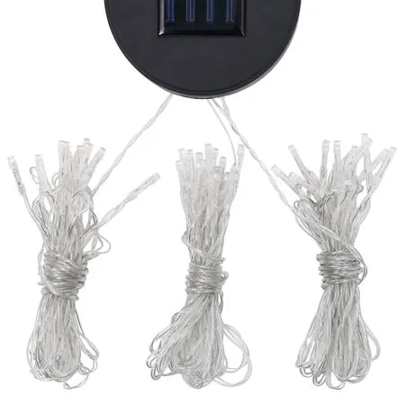  Pavilion cu șir de lumini LED, antracit, 3x4 m, țesătură