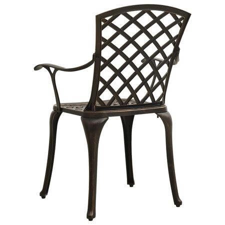  Set mobilier bistro, 5 piese, bronz, aluminiu turnat