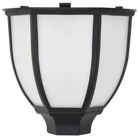  Lămpi solare de exterior cu LED, 3 buc, negru