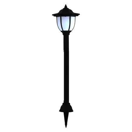 Lămpi solare de exterior cu LED, 3 buc, negru